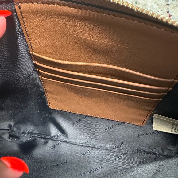House Check Derby Peyton Crossbody Clutch Bag Tan - Picture 5 of 9